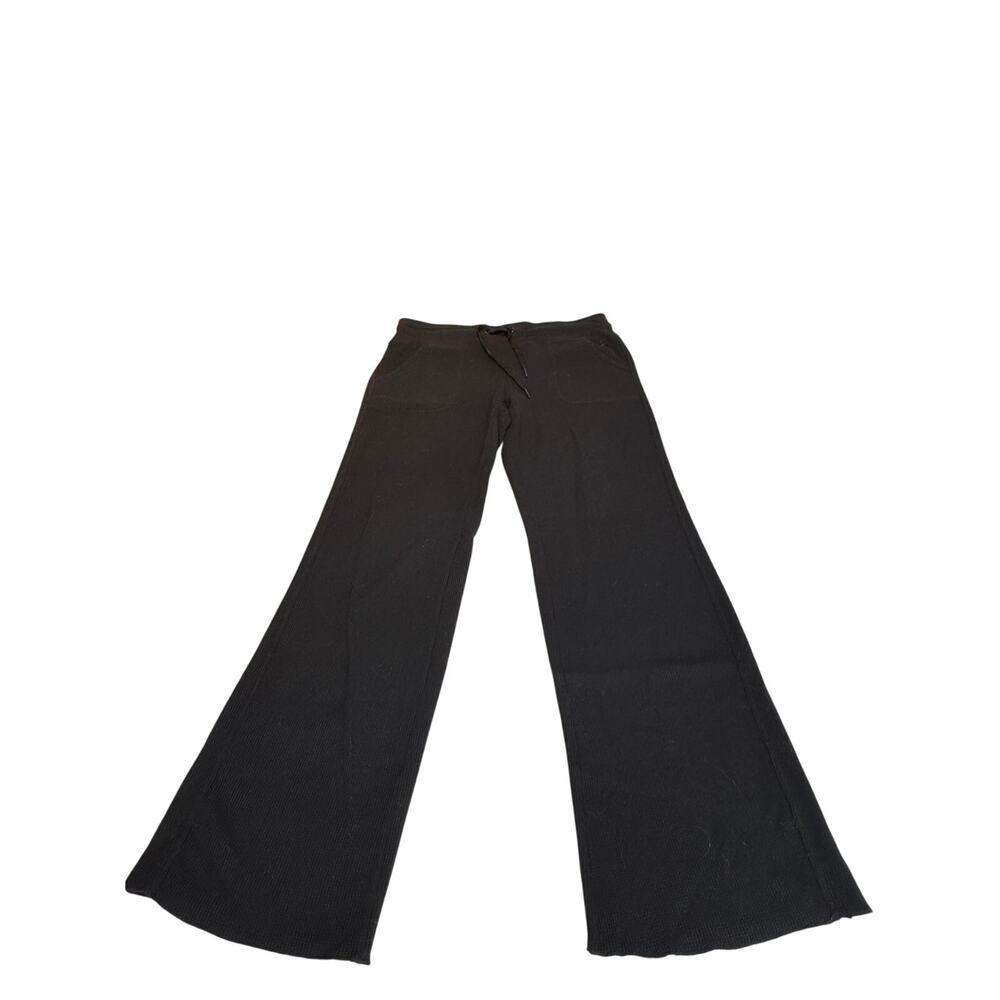 Calvin Klein Waffle Knit Performance Sz M Joggers Thermal Stretch Black | EUC